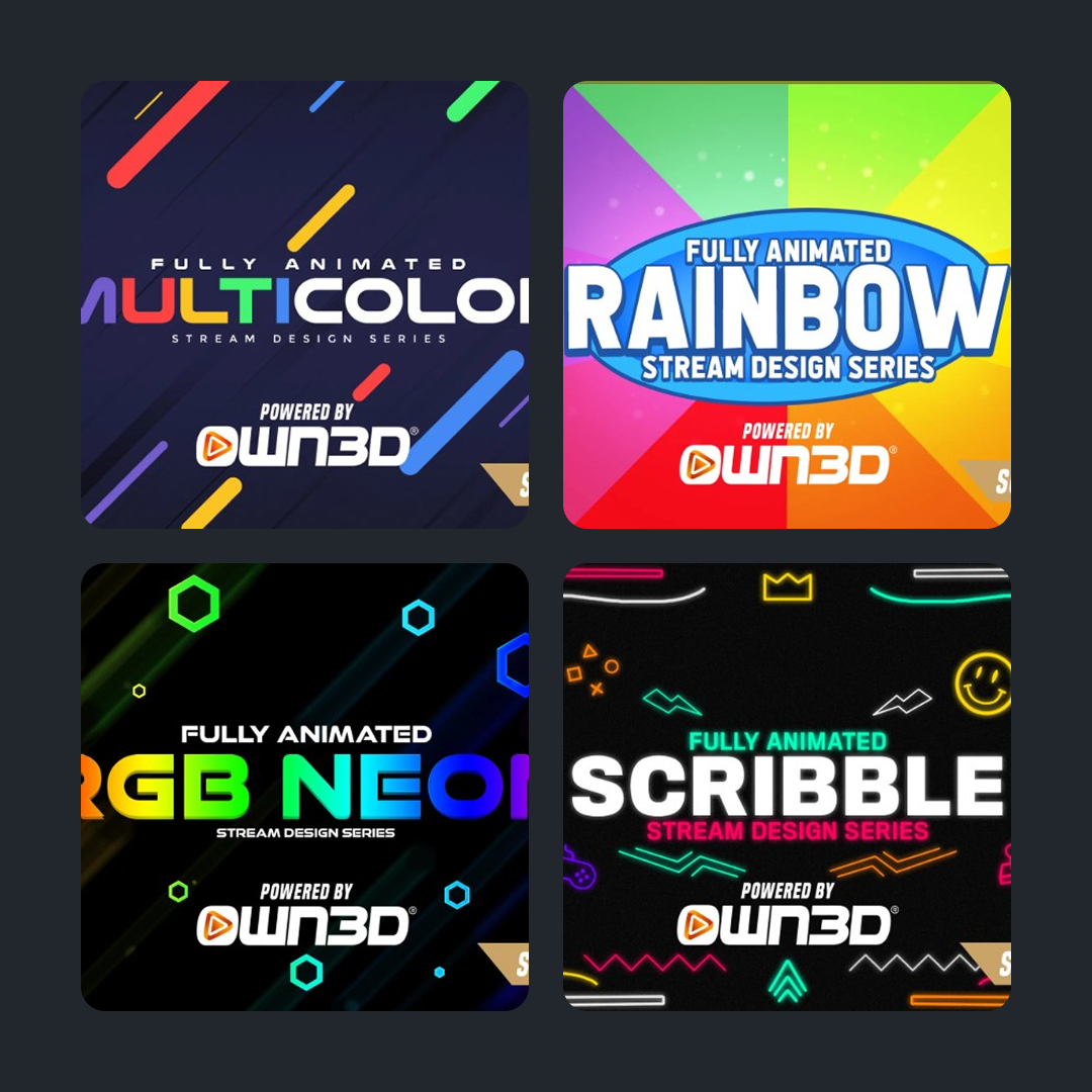 Multicolor Stream Overlays Collection