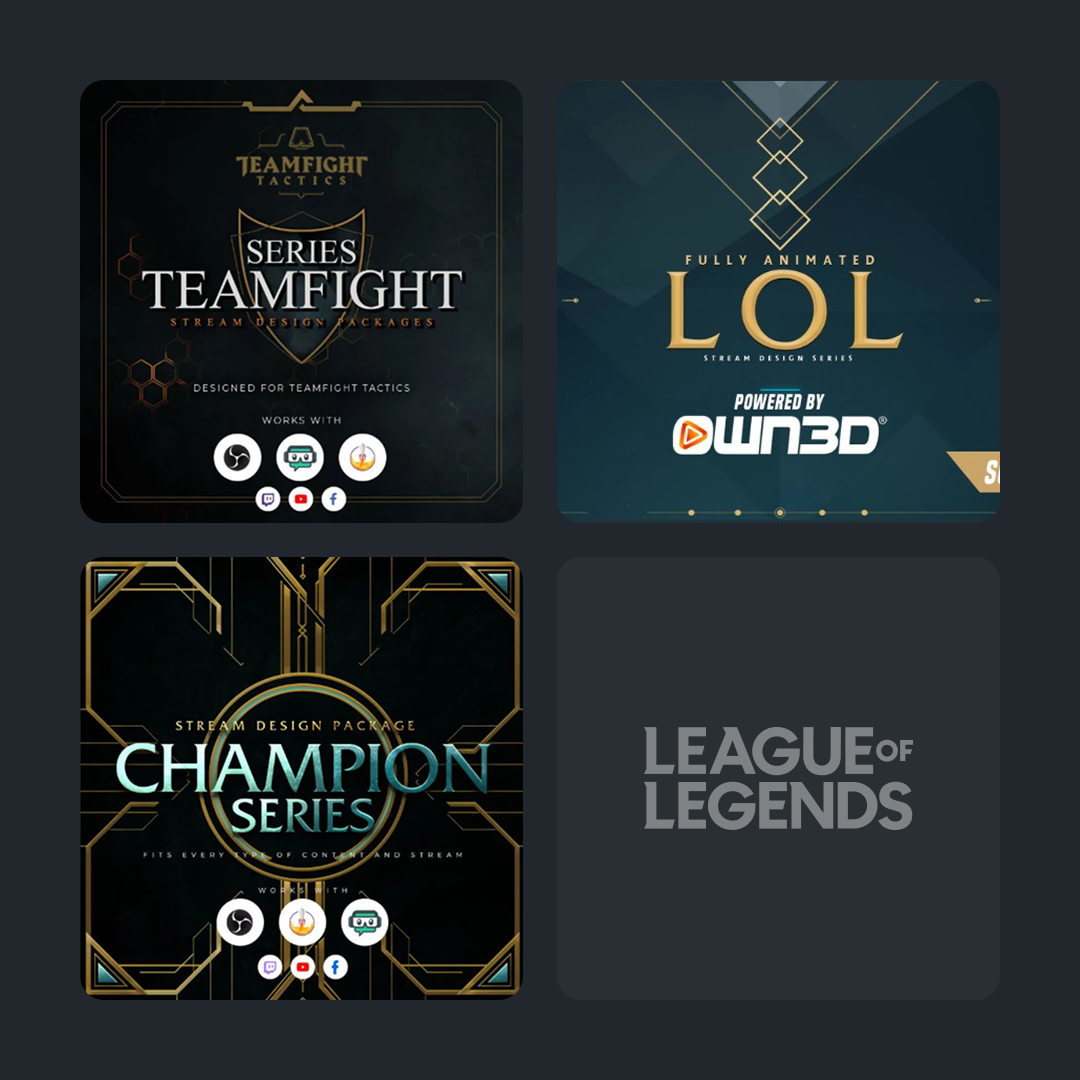 League of Legends Stream Overlays Collection