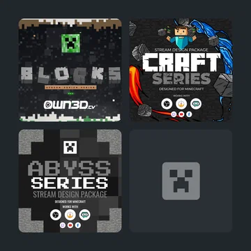 Minecraft Stream Overlays Collection