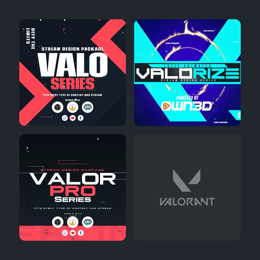 Valorant Stream Overlays Collection