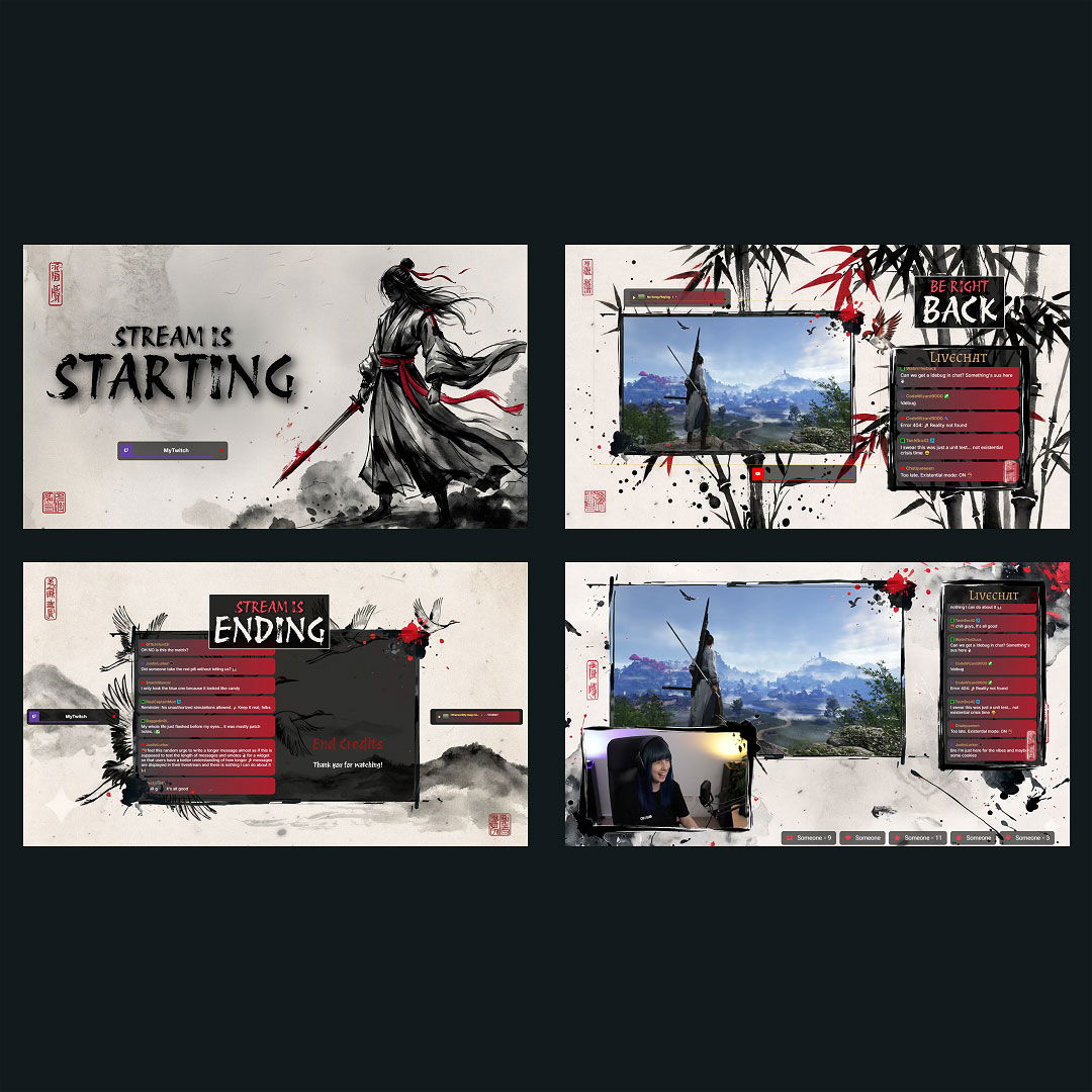 Where Winds Meet Animated Stream Overlay - Mistborne