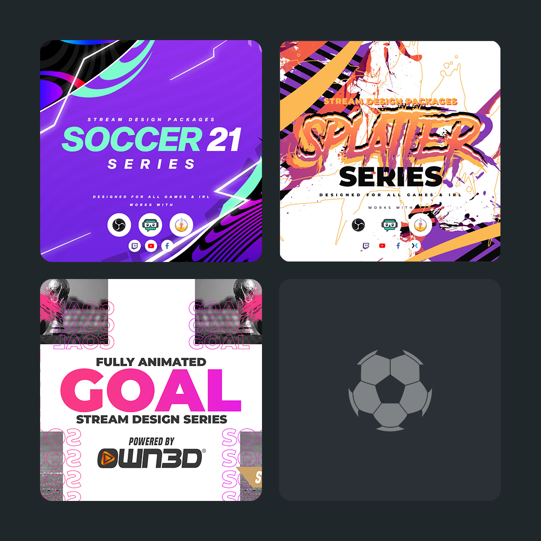 Soccer Stream Overlays Collection