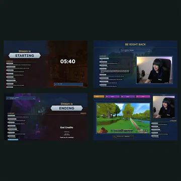 Hytale Animated Stream Overlay – Mythvale