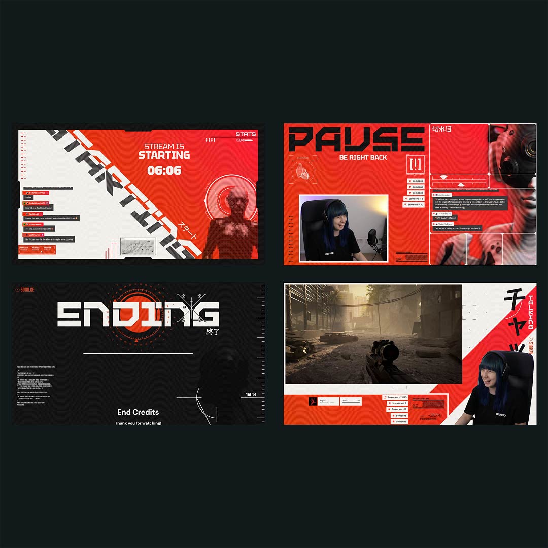 Animated Stream Overlay - SYS_CORE