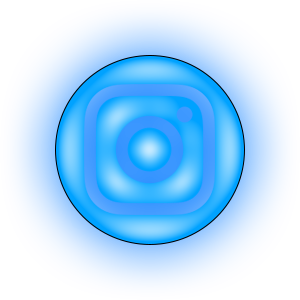 Clean Neon - Social Icon Instagram