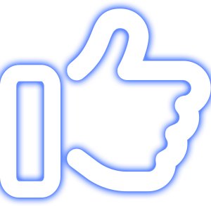 Neon Blue - Alert Icon Like