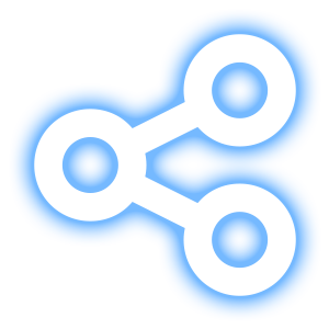 Unique Blue - Alert Icon Share