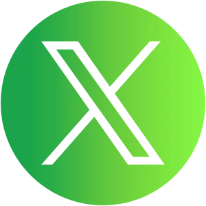 Viridian - Social Icon X